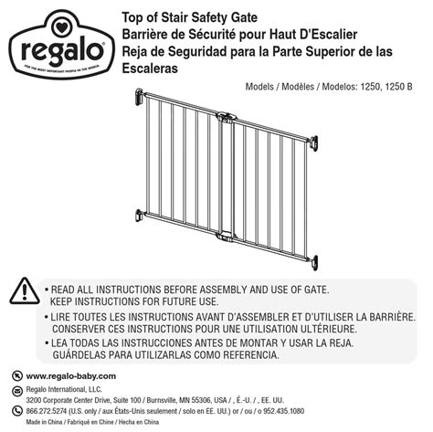 regalo gate instructions|regalo gate replacement parts.